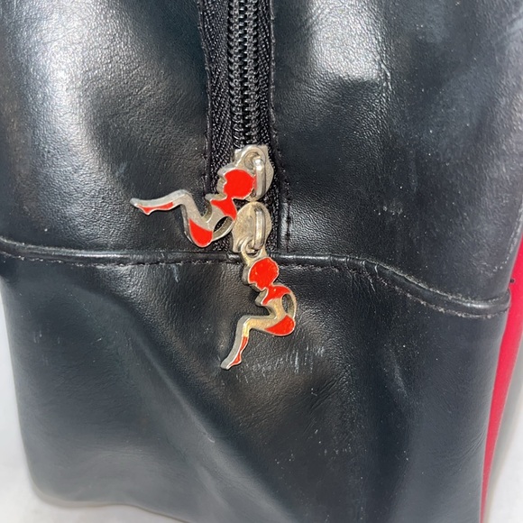 Vintage Y2K Rare Silver Star Black and Gray Bowling bag Purse - Picture 4 of 11